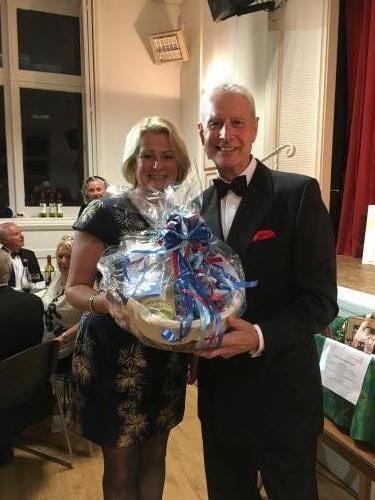 (202) Auction of Promises - presentation to Victoria Graham of BBC Spotlight by Chris davey of Luscombe Maye image